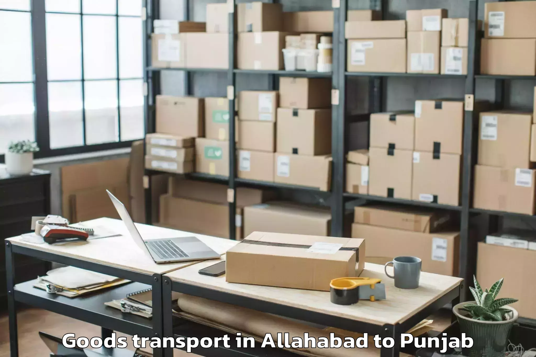 Efficient Allahabad to Iit Ropar Goods Transport